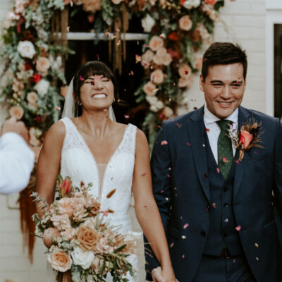 Romantic industrial Guildhall wedding in Fremantle for Cherie and Sharif. Photos by Locksmith Photography.