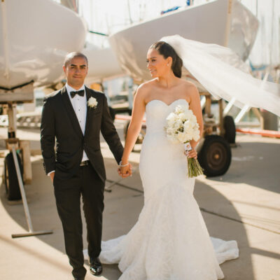 Sandringham Yacht Club wedding for Carla and Mauricios in Melbourne. Photos by Ateia Photography.