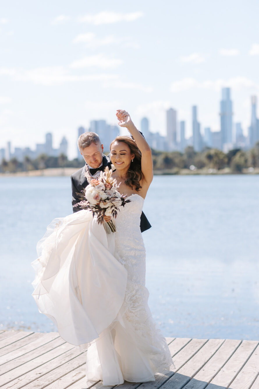 Liana and Matt Greenfields Albert Park Wedding Melbourne