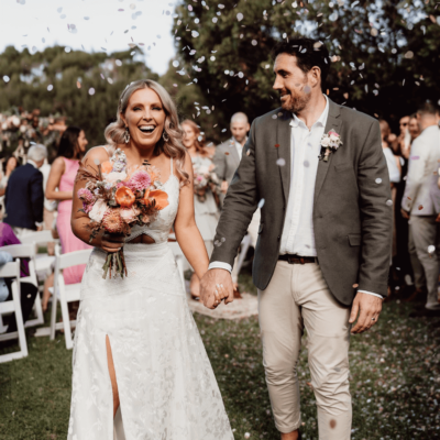 Anna and Kris' Wedding at The Shearing Shed photographed by Claire Davie