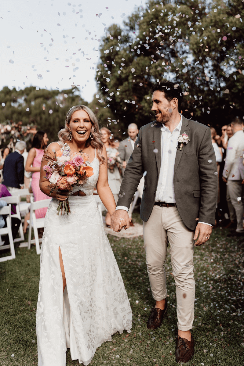 Anna and Kris' Wedding at The Shearing Shed photographed by Claire Davie