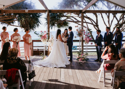Byron Bay Surf Life Saving Club wedding for Elena and Adam. Photographed by Mint Photography.
