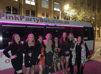 House of Hens Pink Party Bus