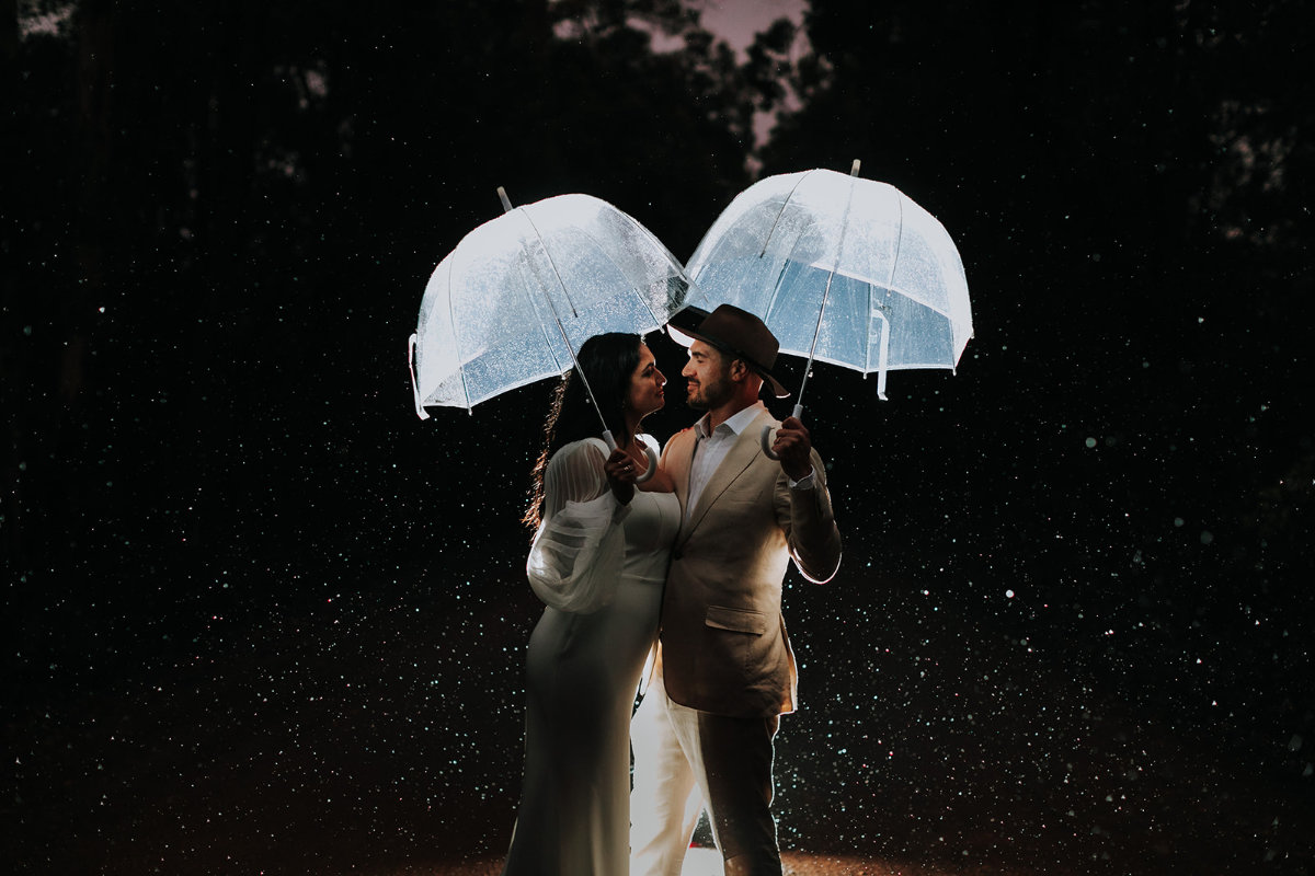 Rain or shine: Tenielle and Josip&#8217;s Denmark wedding