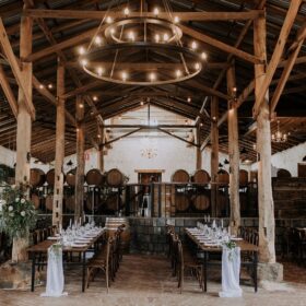 Rustic wedding theme: wedding venue