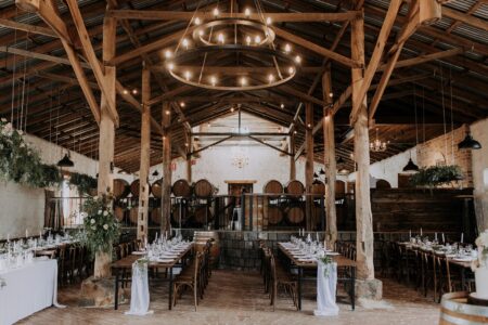Rustic wedding theme: wedding venue