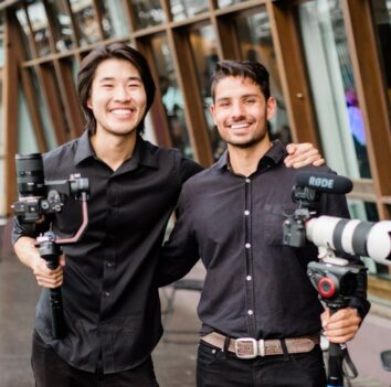 videographers Sherman and Jonty, founders of Fable Wedding Films founders