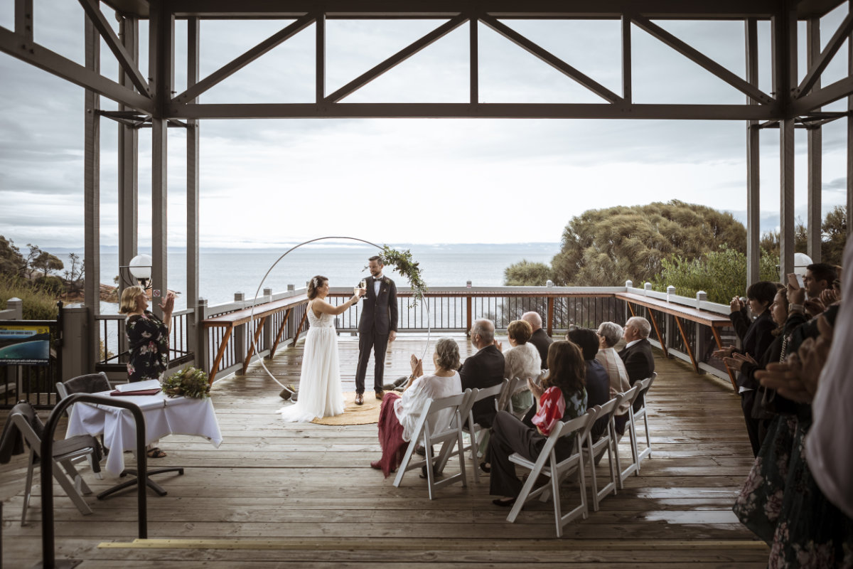 Freycinet Lodge wedding for Melissa and Daniel photographed by Alysa Nemeth