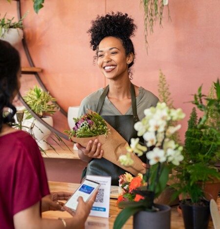 QR code florist square