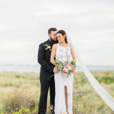 Keirra and Andrew's Breakwater Bar and Restaurant wedding photographed by Alyce Holzy