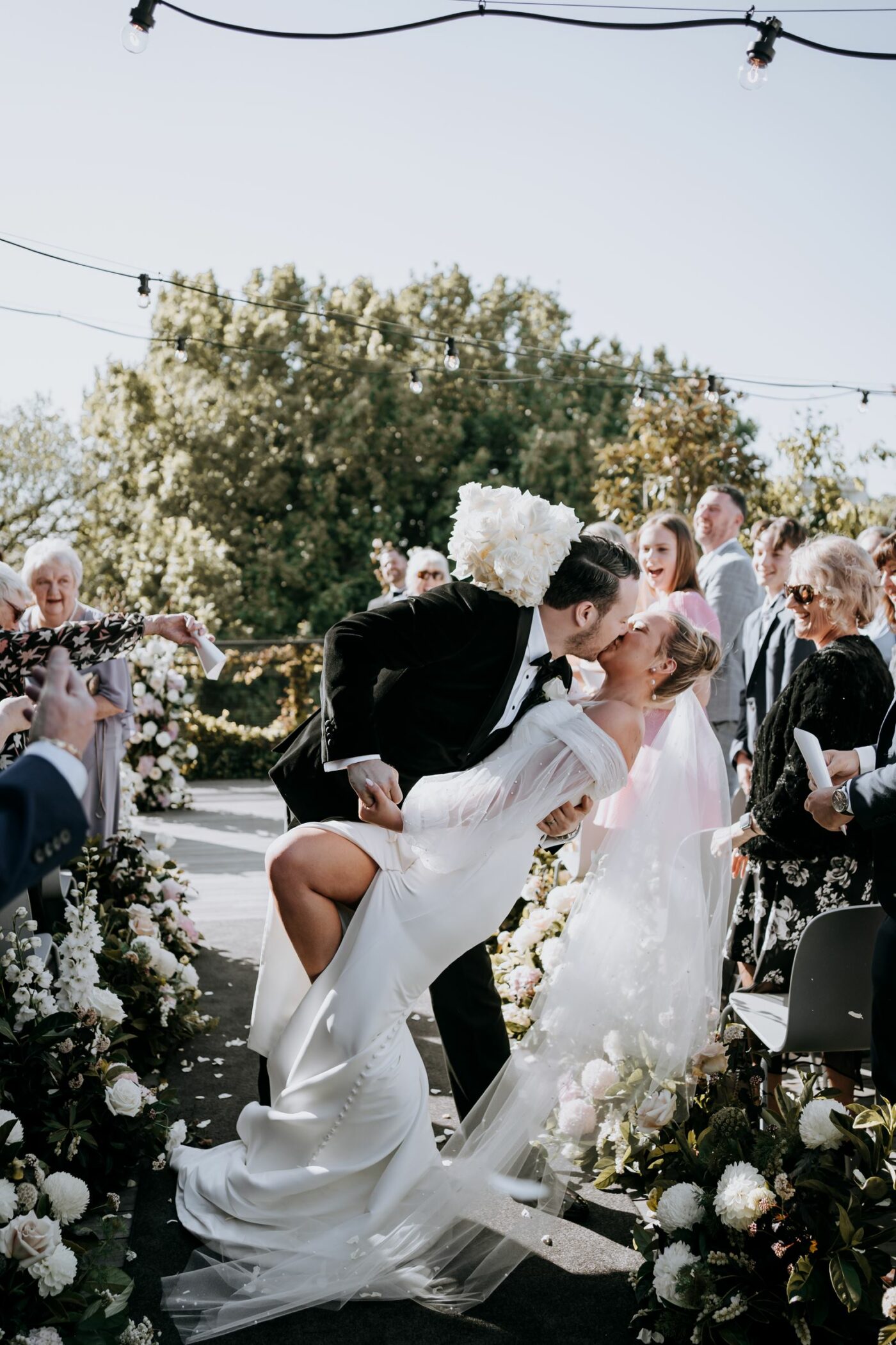 The Super Styler draping wedding