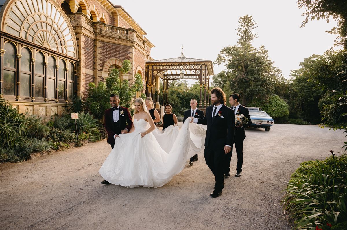 A bride prepares to wed at the heritage Rippon Lea Estate.