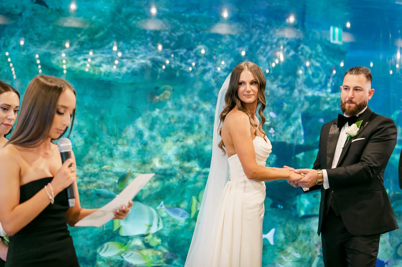 A wedding at SEA LIFE Melbourne Aquarium.