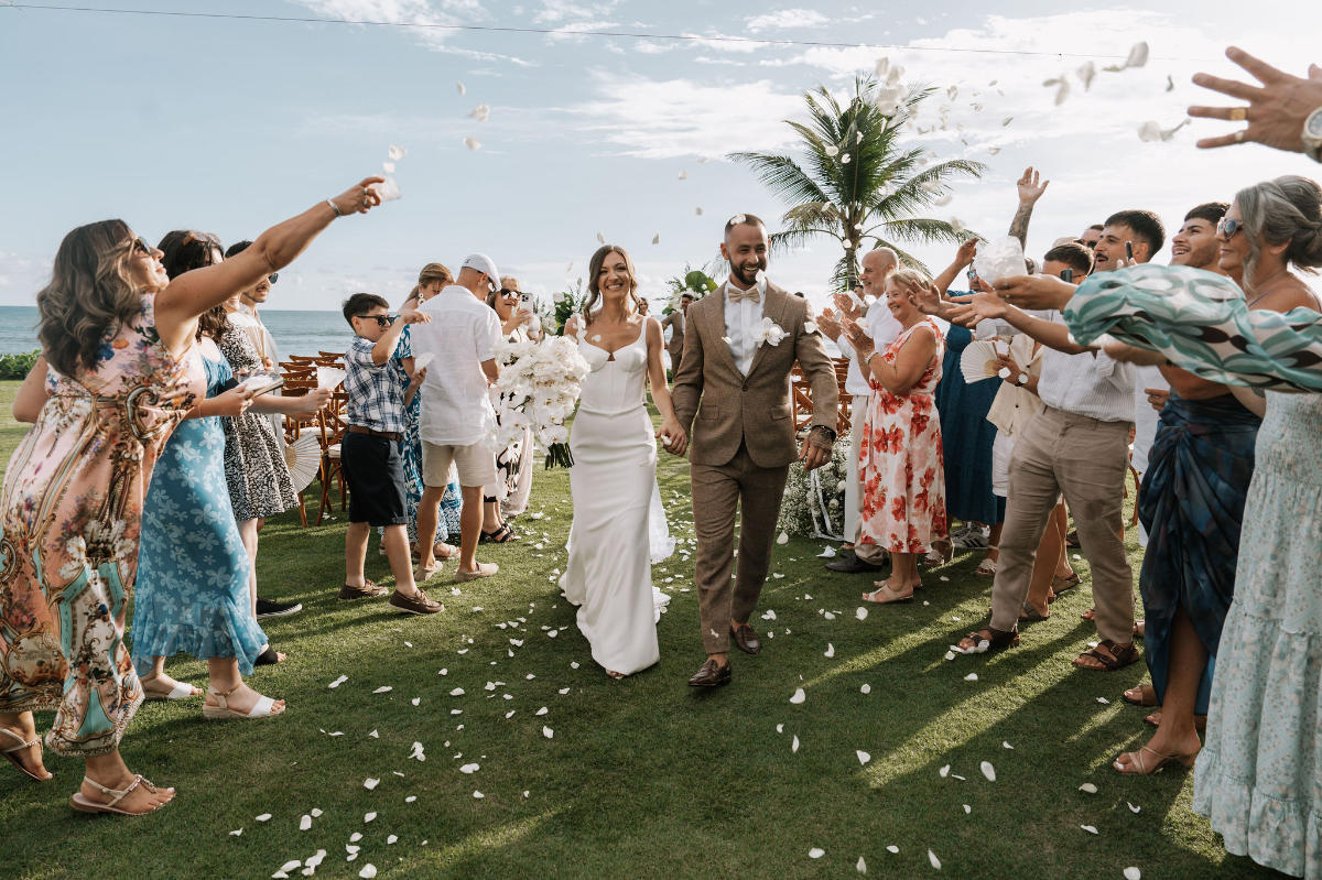 Amelia and Michael's Bali Beach Glamping wedding captured by Motion House Creative