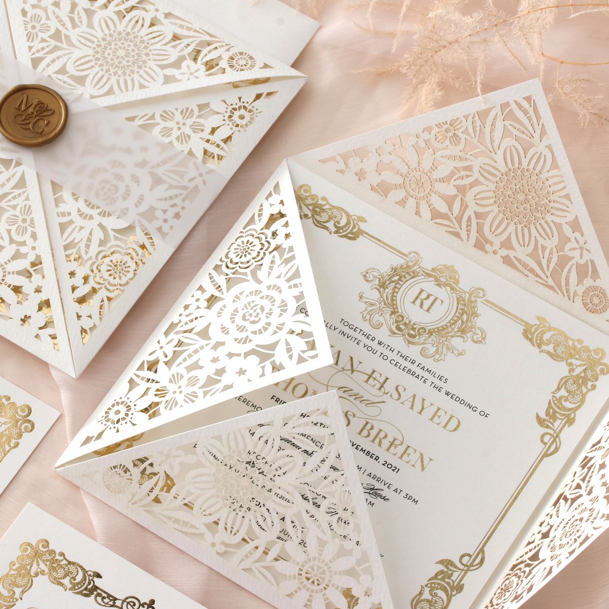 keepsake wedding invitation