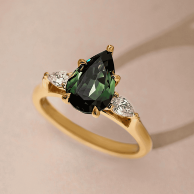 Coloured engagement rings
