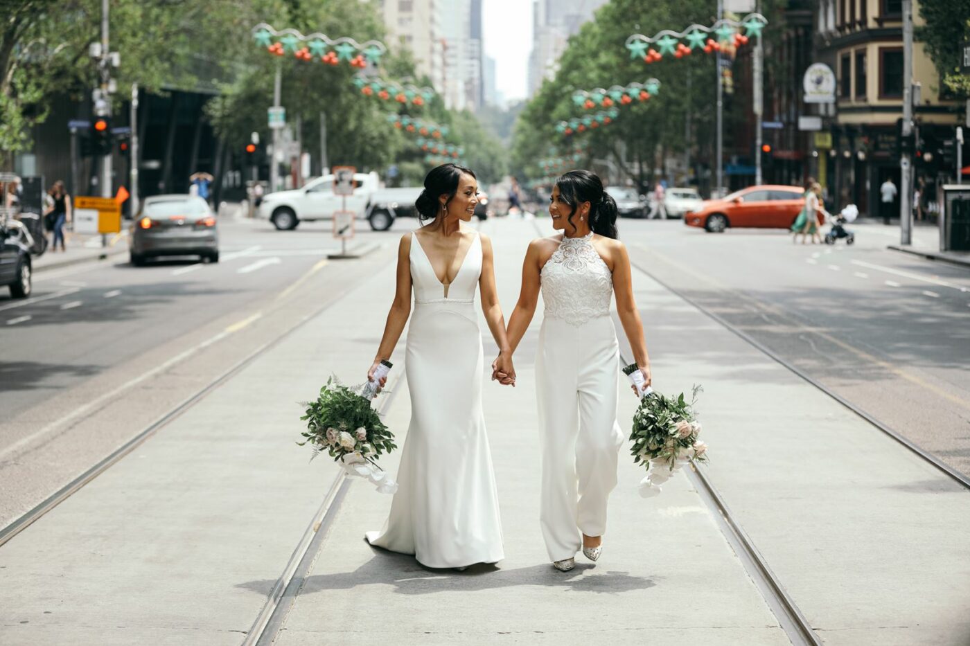 white bride and bride in melbourne