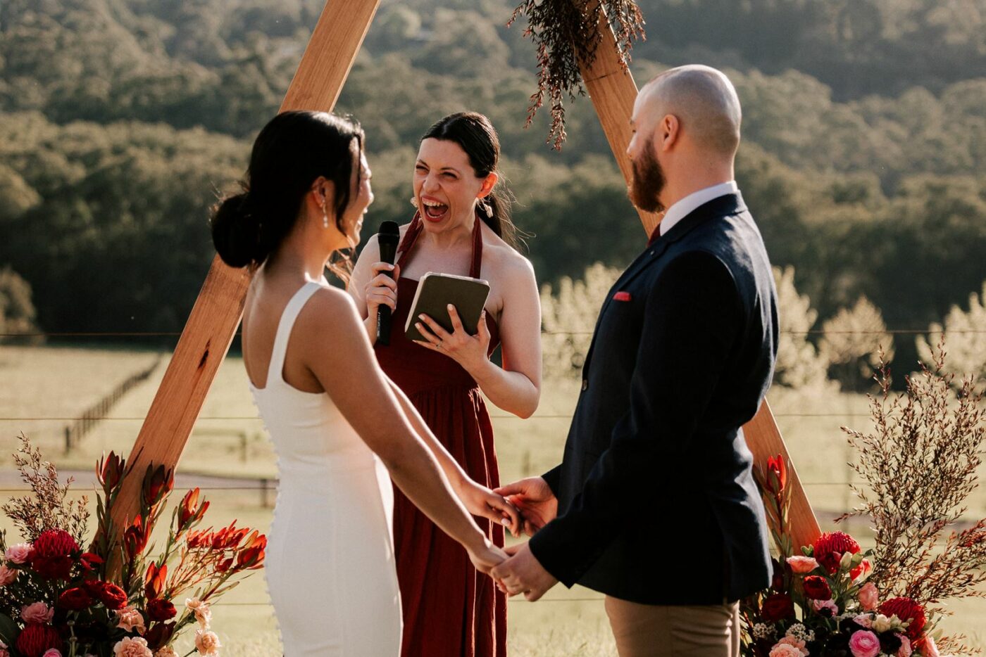 ALANA TRAN celebrant wedding bride and groom