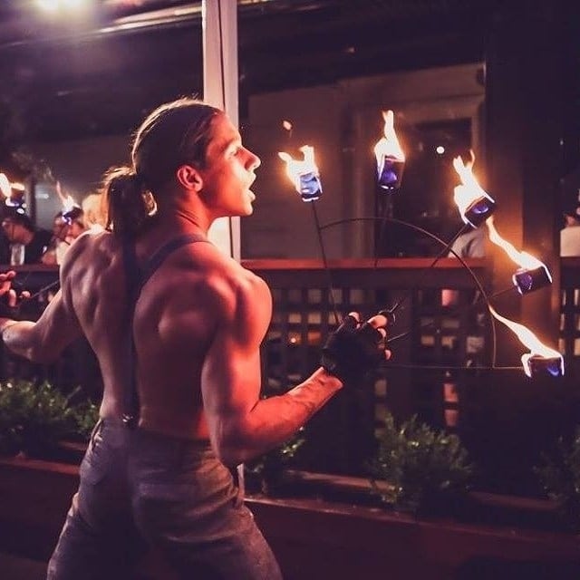 fire breathers, wedding entertainment