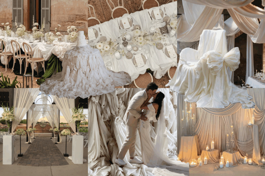 wedding draping trends
