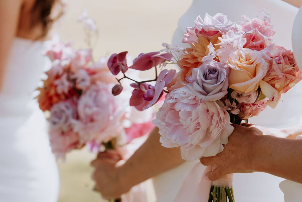 pastel wedding flowers