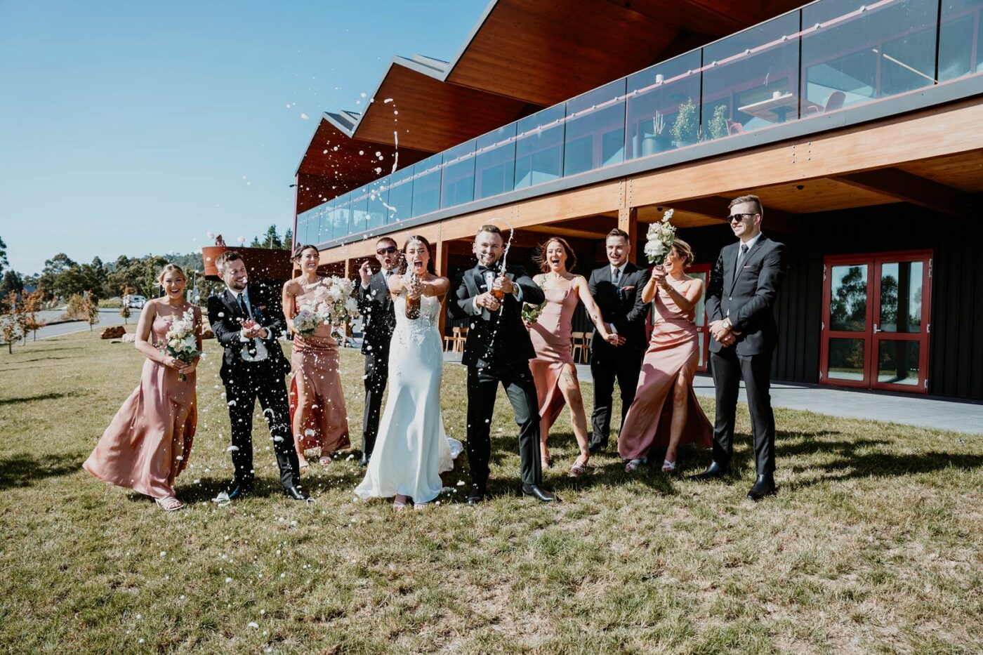 wedding party at iron creek