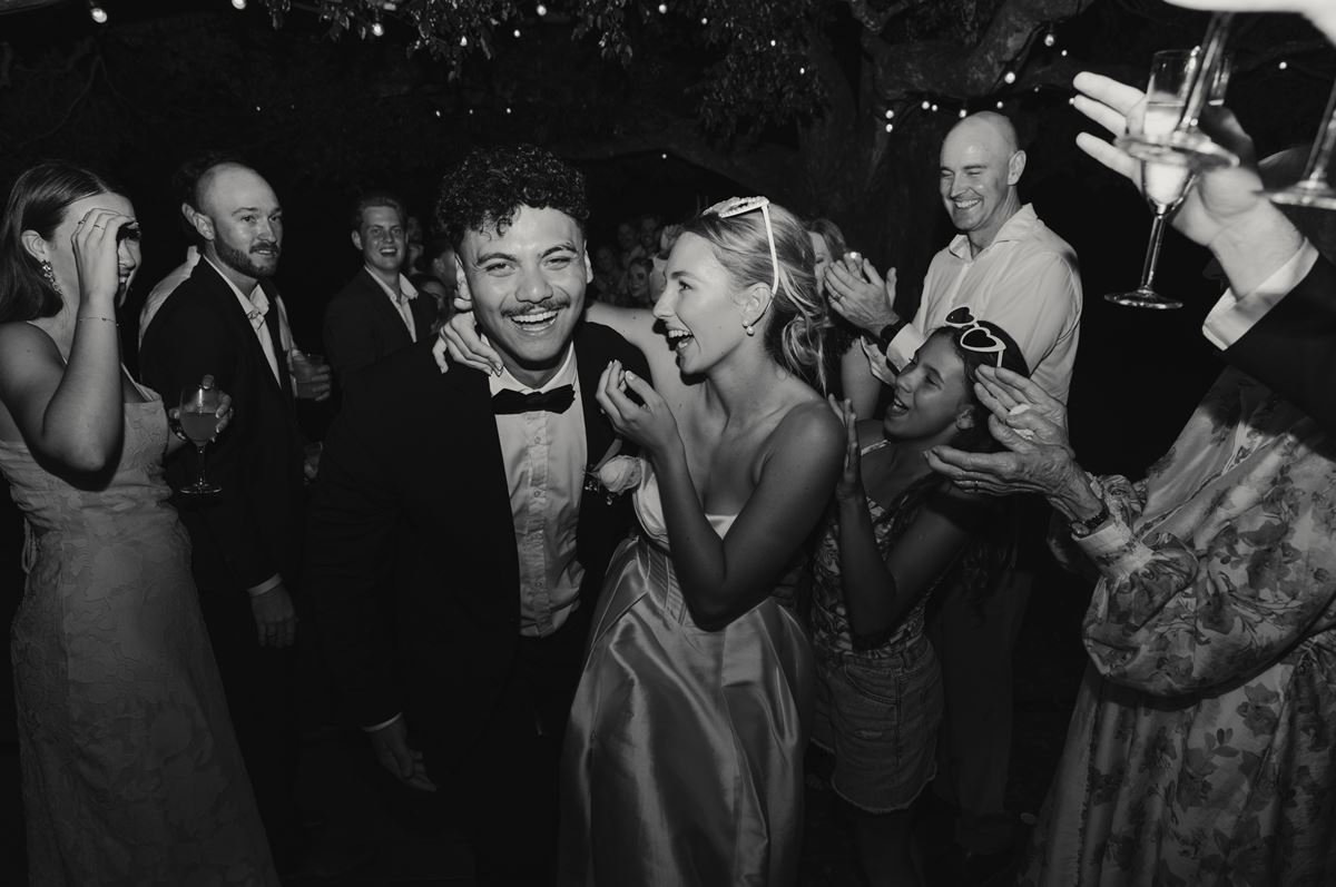 black and white bride and groom wedding icks