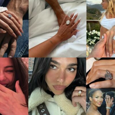 celebrity engagement rings selena gomez dua lipa