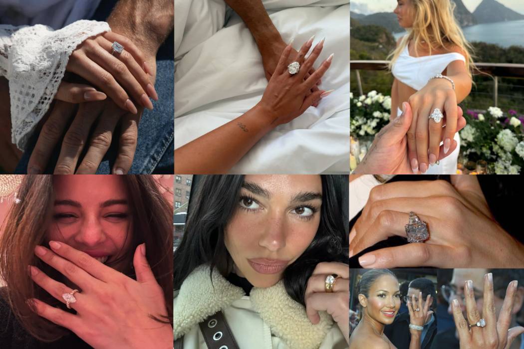 celebrity engagement rings selena gomez dua lipa