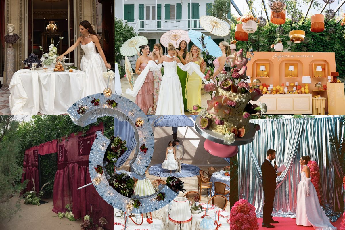 maximalist wedding inspiration mood board