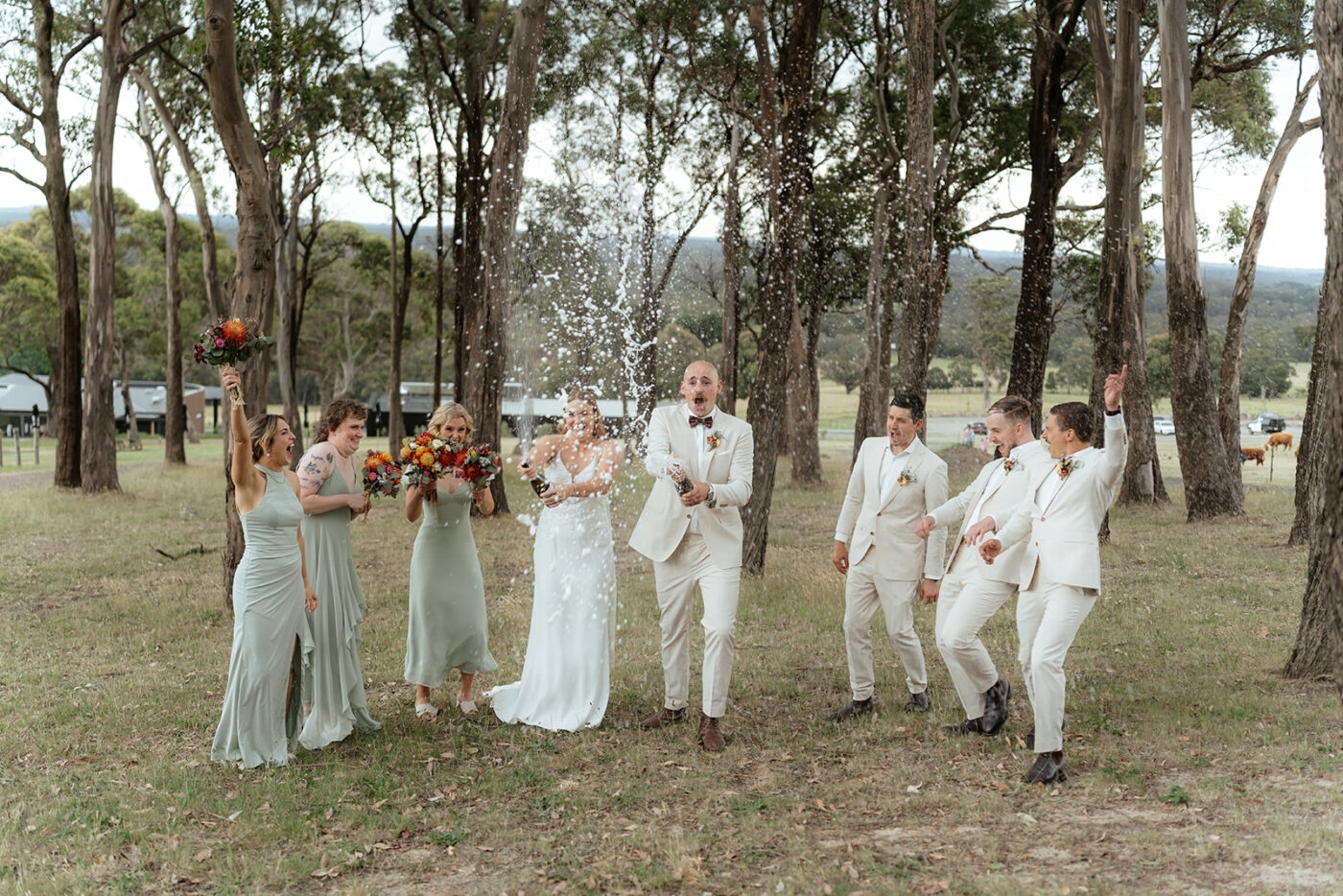 celeste and isaac mount macedon winery wedding