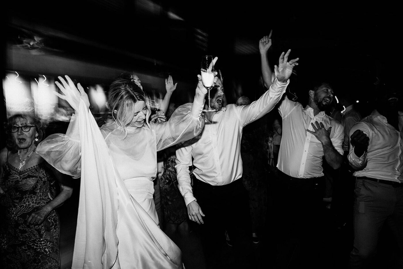 black and white party pic