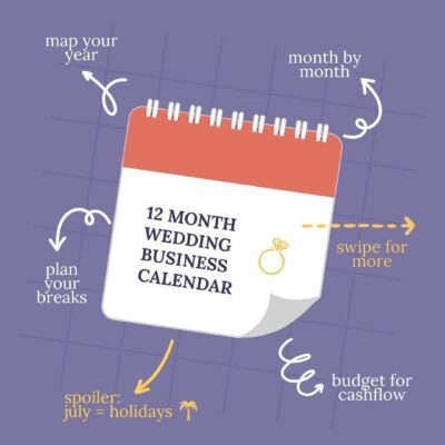 12-month wedding business