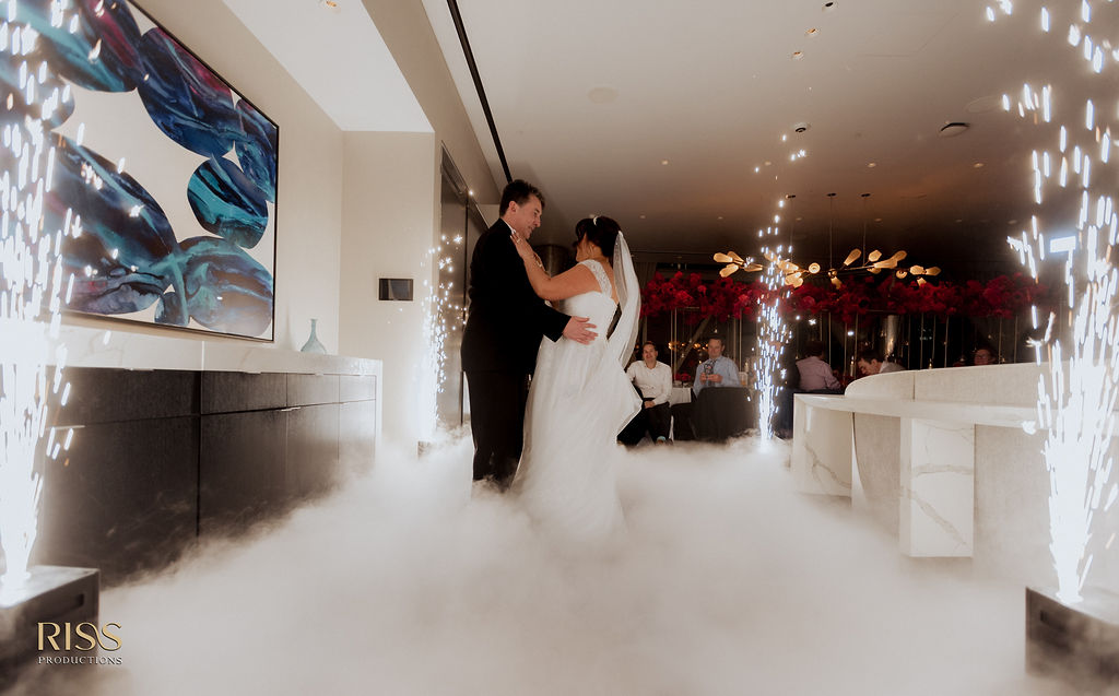 yvonne luke wedding with sydney fireworks and pyrotechnics