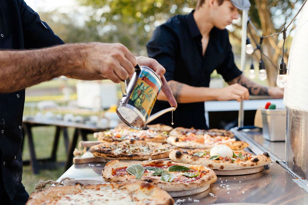outdoor wedding catering