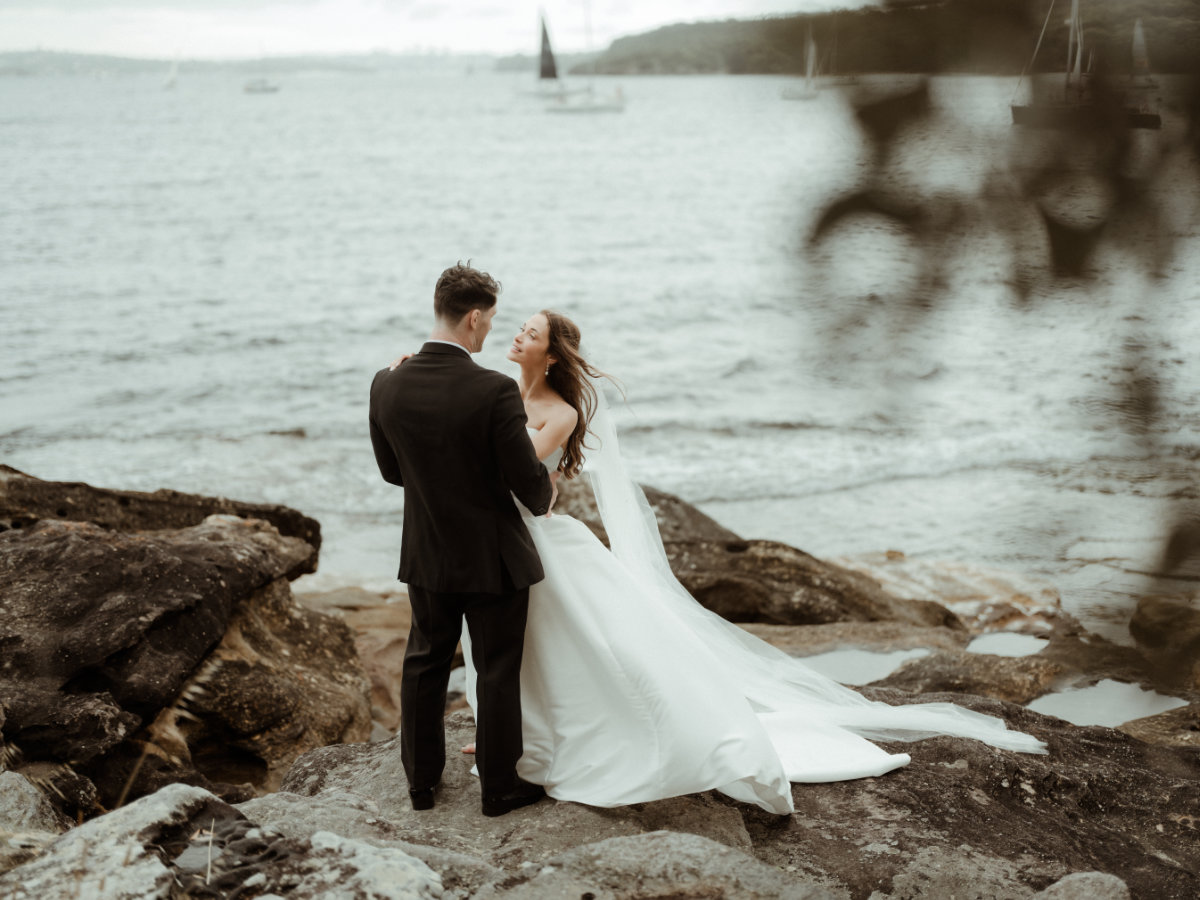 Brooke and Patrick’s elegant Manly Pavilion wedding