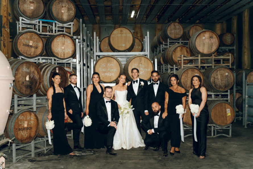 Yering Farm Winery wedding for Eliza and John. Photographed by Meg Anderson.