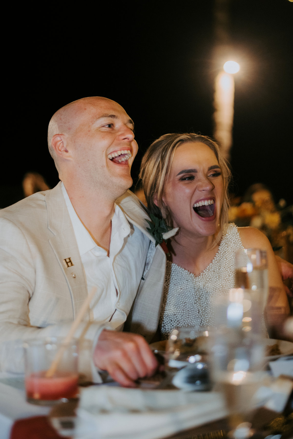 Bali Beach Glamping wedding for Hannah and James. Photographed by The Marvelous Pictures.