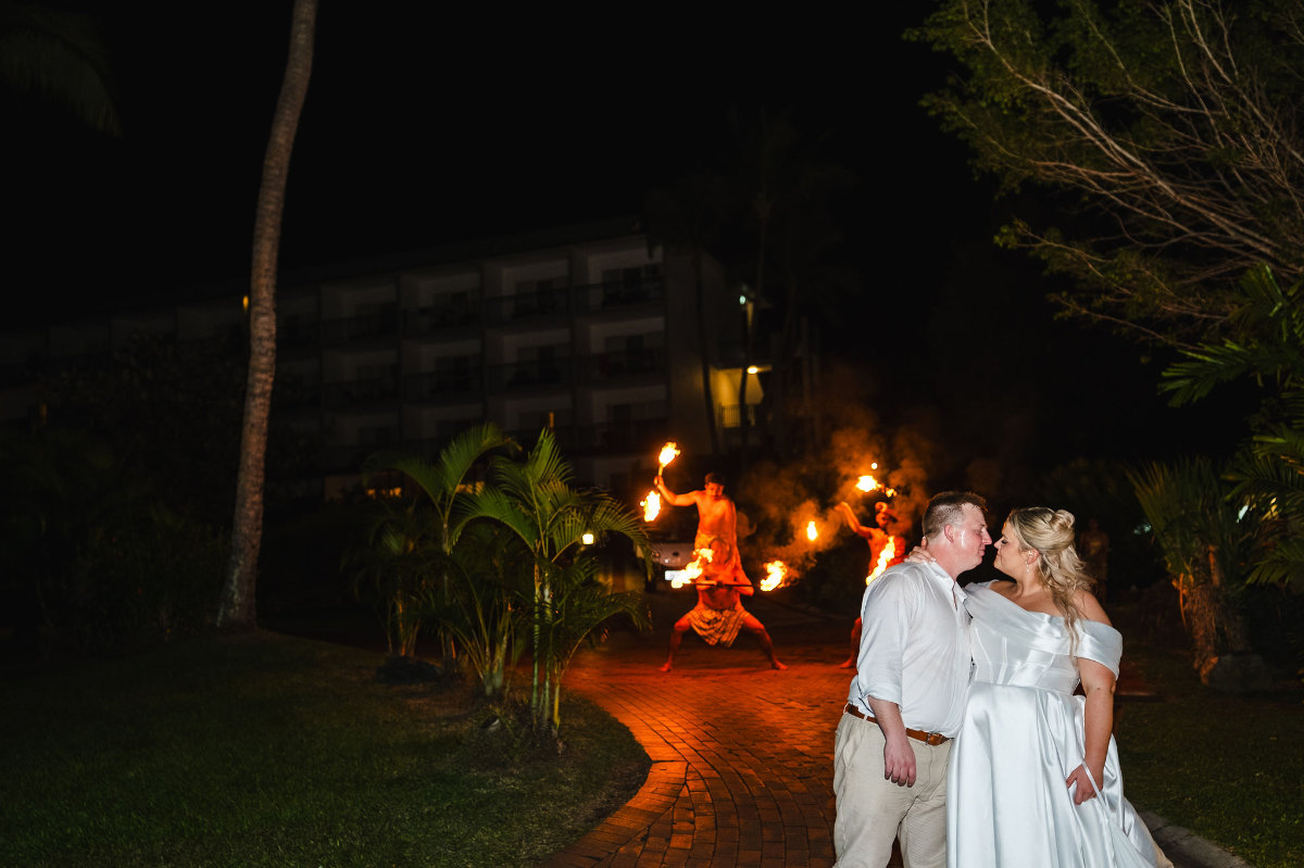 Outrigger Fiji Beach Resort wedding for Michaela and Jack. Photographed by Videoticz.