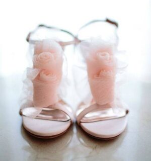 pink wedding shoes