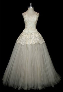 1950s dior wedding dress