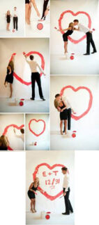 a couple make save the date cards