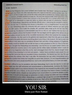 rick rolled first words on a page