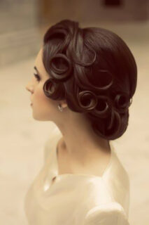 curly short wedding hair