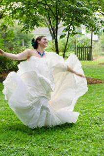 dancing bride is a happy bride