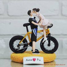 cycling topper for wedding cake
