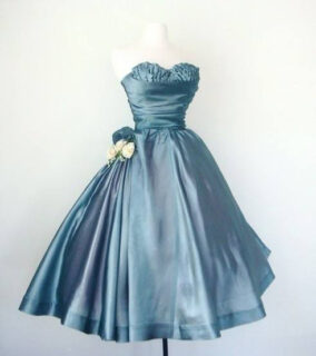 blue bridesmaids dress