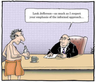 jefferson's infomral approach joke