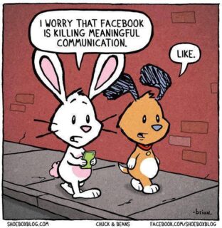 facebook and meaningful communication joke
