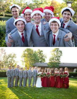 christmas bridal party